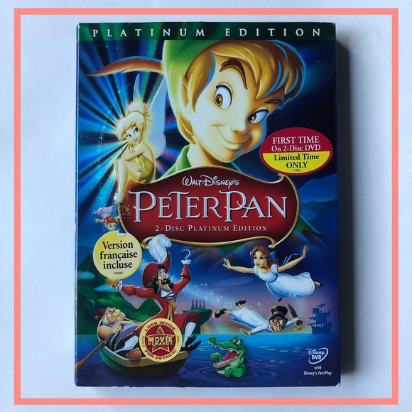 DVD Disney’s PETER PAN Double disc, Eng/Fr - Picture 1 of 10